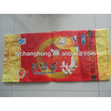 Linyi pp bolsa de arroz tejida 25kg